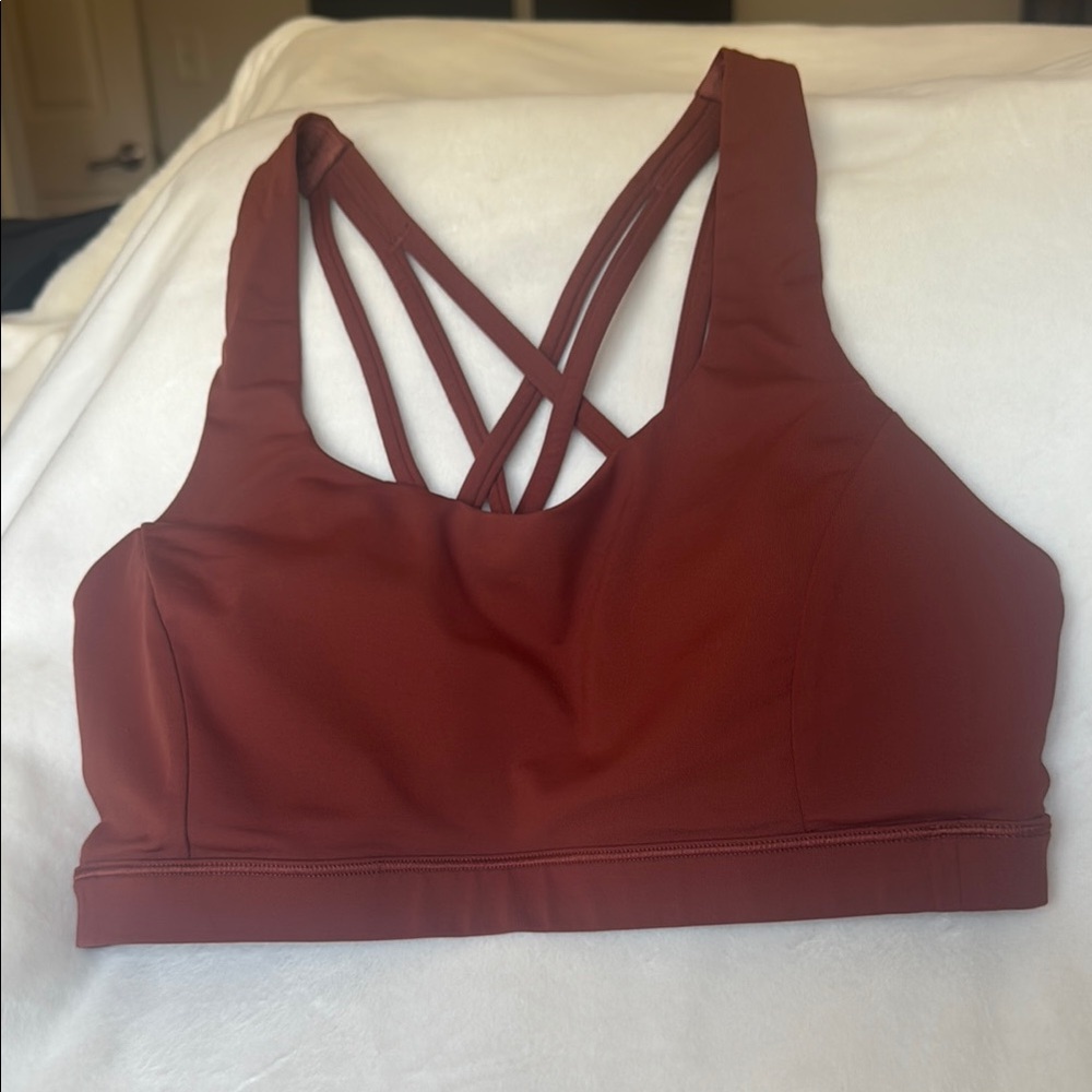 Lululemon Athletica Brown Sports Bra with Strappy Back